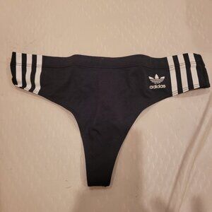 Adidas Black Thong